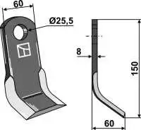 Y-Messer 150x60mm